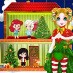 Maison de princesse de marionnettes de Noël
