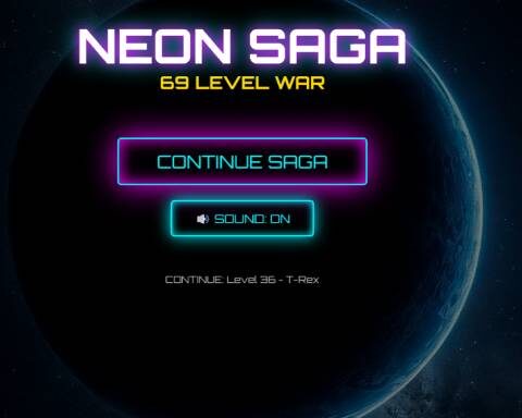 Neon Saga Tic Tac Toe: 69 Level War