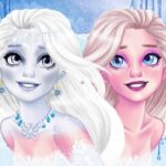Nova maquiagem Rainha da Neve Elsa